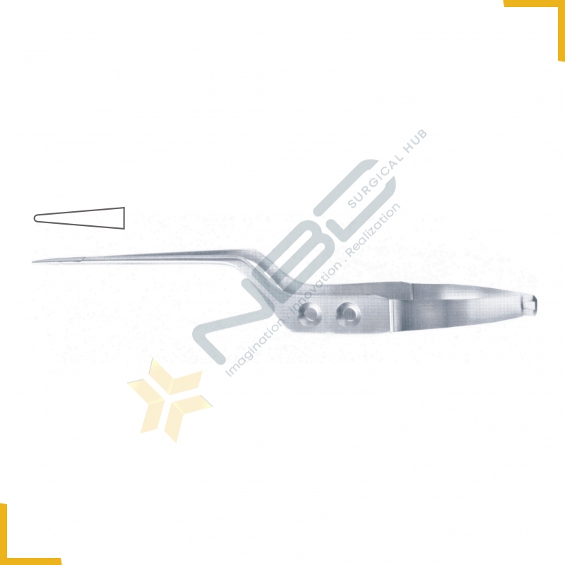 Yasargil Micro Needle Holder Straight - Bayonet Shaped - Smooth Jaws