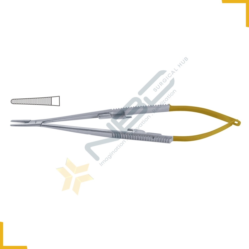 TC Micro Needle Holder Straight - With Lock