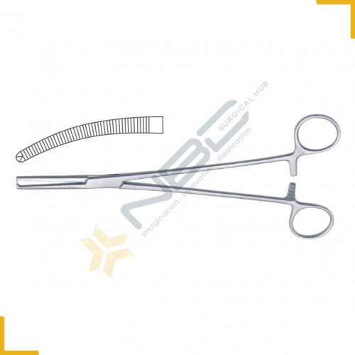 Holzbach Hysterectomy Forcep Curved