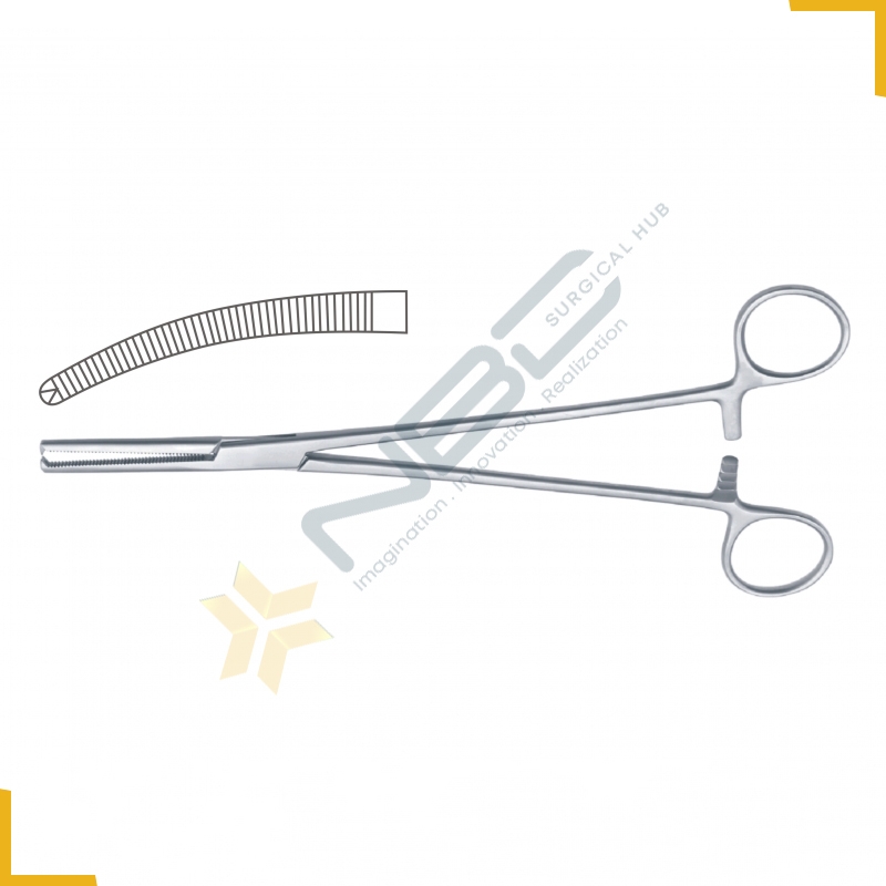 Holzbach Hysterectomy Forcep Curved