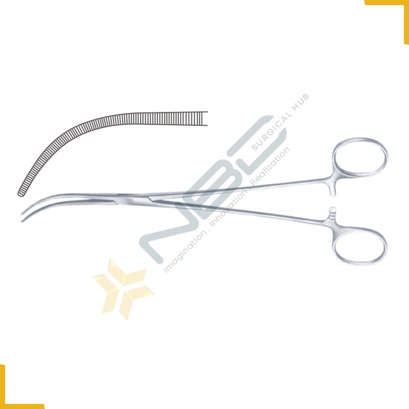 Overholt-Mixter Dissecting and Ligature Forcep Curved