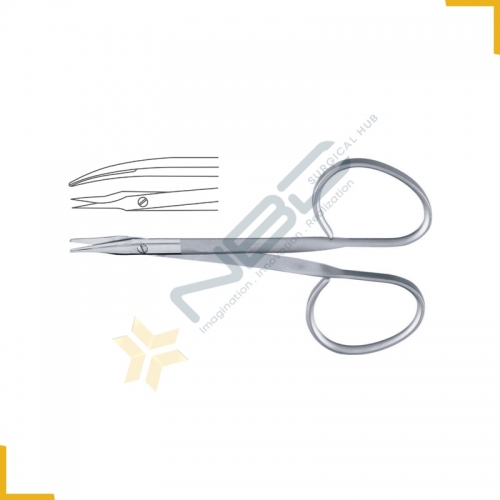 Stevens Ribbon Tenotomy Scissor Curved Flat Shanks Sharp