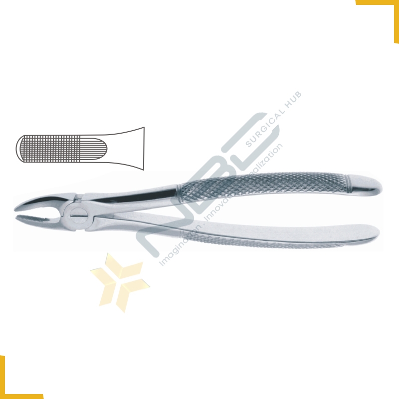 English Pattern Tooth Extracting Forcep Fig 1 For Uper Centrals Canines and Roots