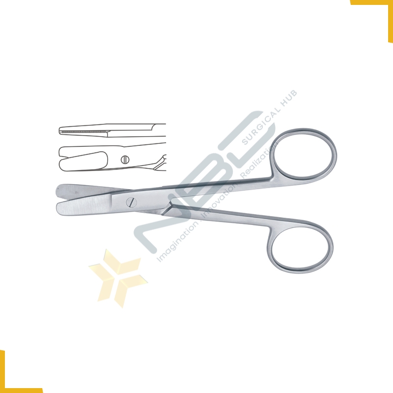 Harvey Wire Cutting Scissor Straight One Toothed Cutting Edge