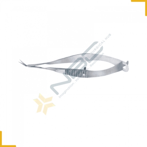 Vannas Capsulotomy Scissor Angled Forward Sharp Tips Blade Size 5 mm 