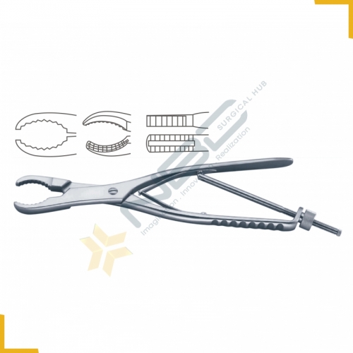 Ulrich Bone Holding Forcep Straight - With Thread Fixation