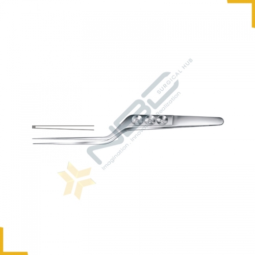 Yasargil Micro Forcep Bayonet Shaped - 1 x 2 Teeth