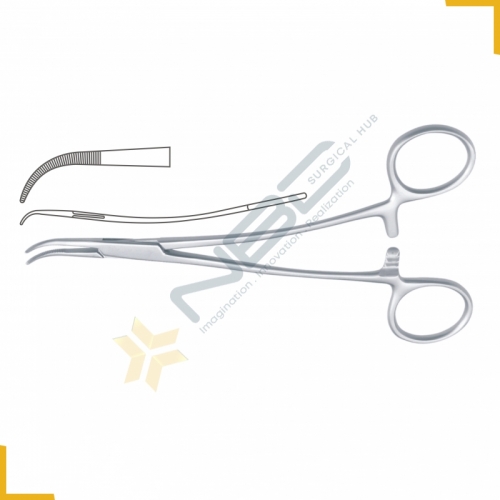 Overholt-Mini Dissecting and Ligature Forcep Curved - S Shaped