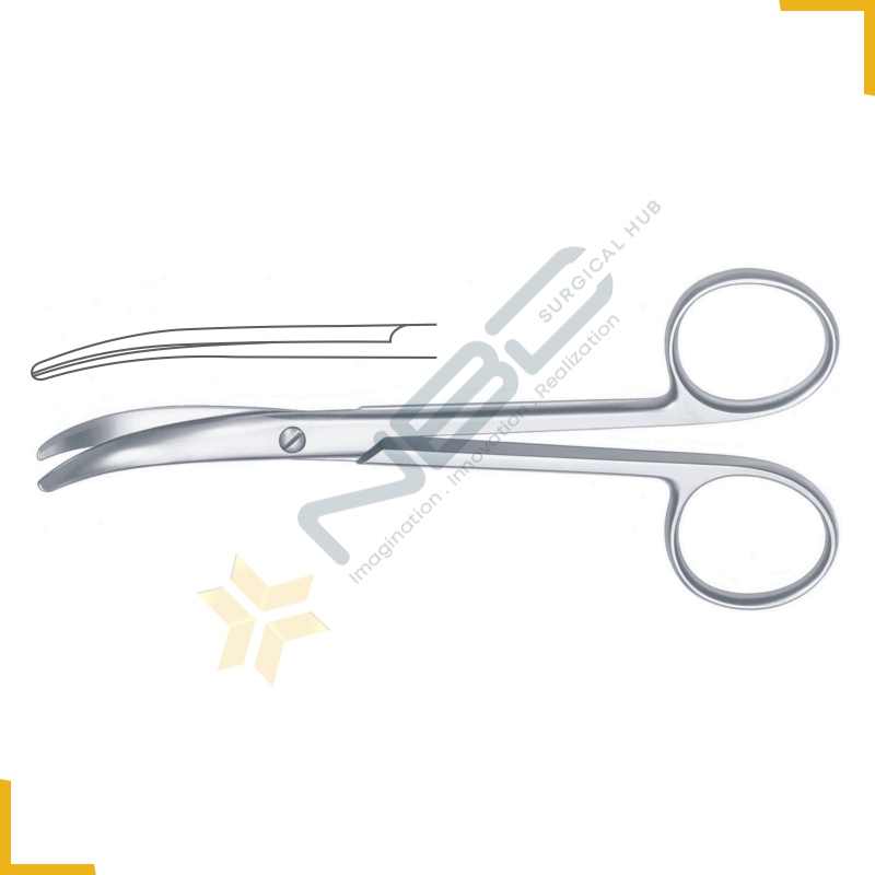 Enucleation Scissor Curved