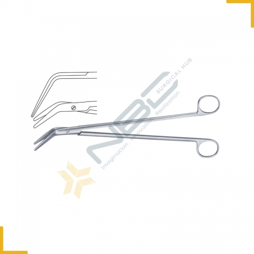 Dissecting Scissor for Cutting of Bowel Angled 60Â°