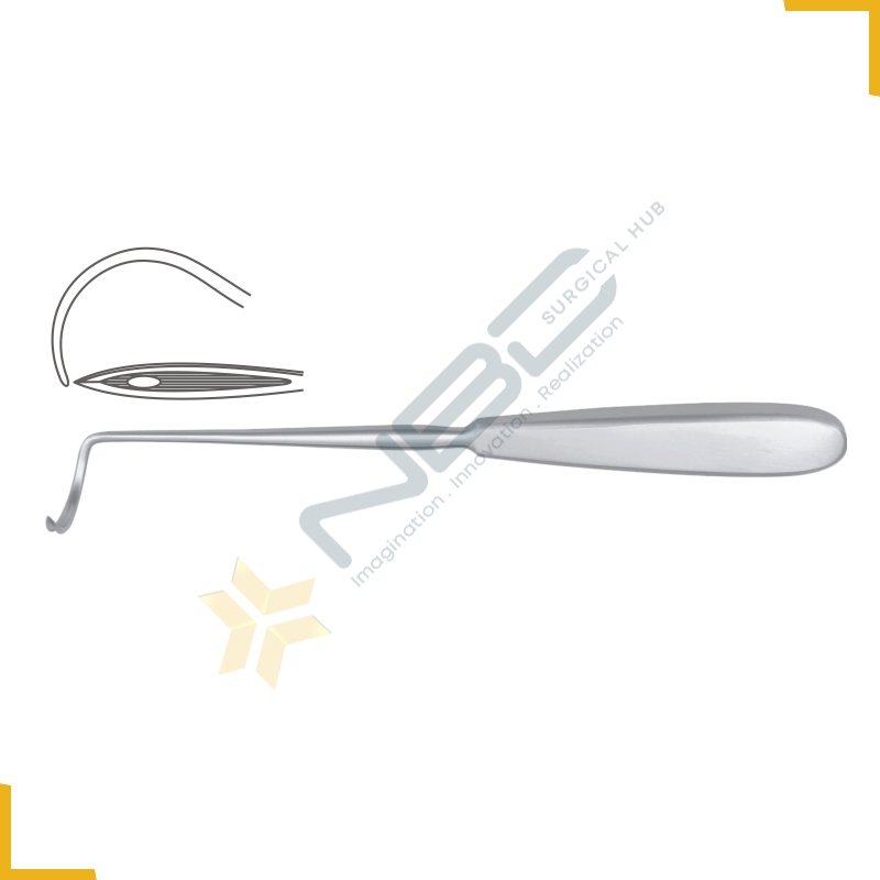 Deschamps Ligature Needle Sharp for Right Hand Large