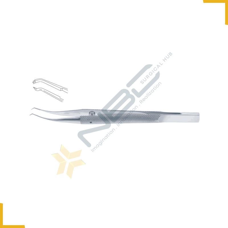 Girard Corneoscleral Forcep 1 x 2 Teeth with Tying Platform - For Left Hand