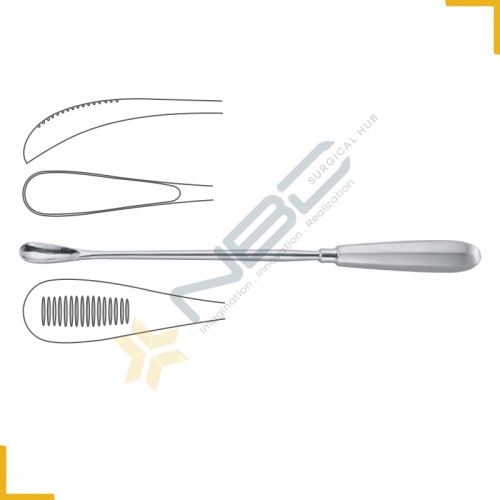 Cuzzi Placenta Scoop Blunt - Back Side Serrated