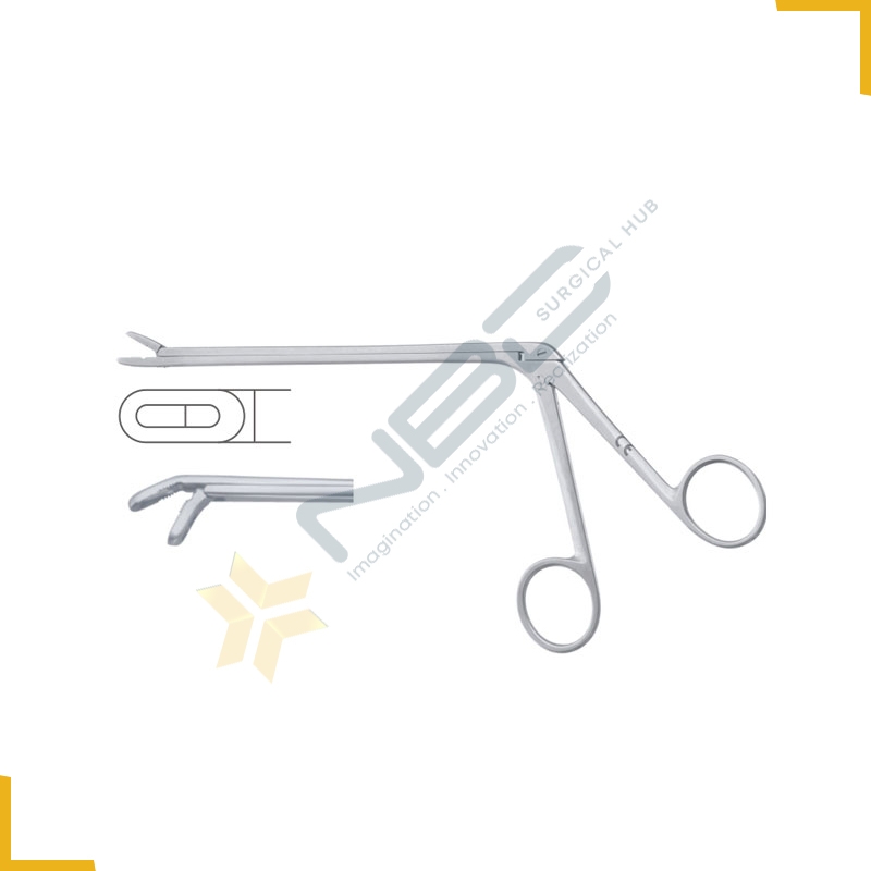 Laminectomy Rongeur Down - Fenestrated and Serrated Jaws