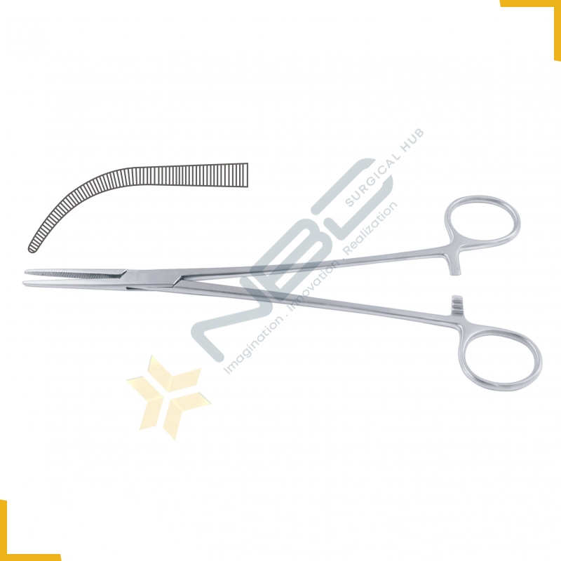 Heiss Haemostatic Forcep Strongly Curved