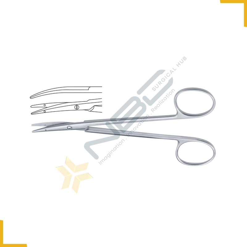 Littler Dissecting Scissor Curved Tip with Eye for Suture