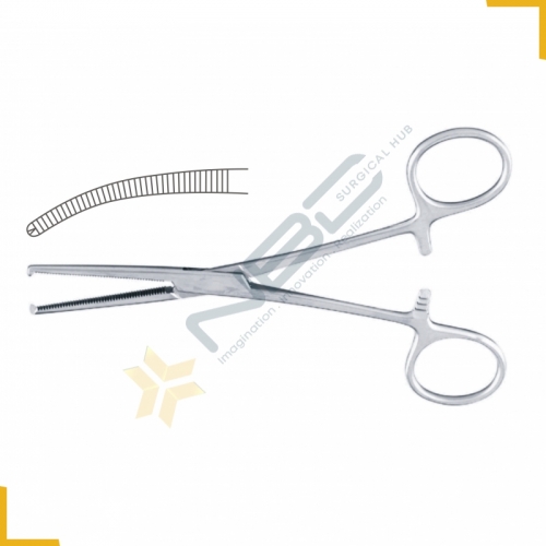 Kocher Haemostatic Forcep Curved - 1 x 2 Teeth