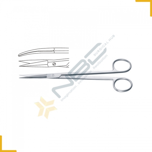 McIndoe Cartilage Scissor Curved Toothed