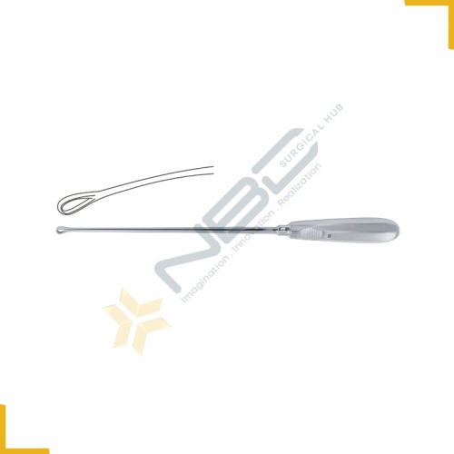 Recamier Uterine Curette Sharp - Malleable