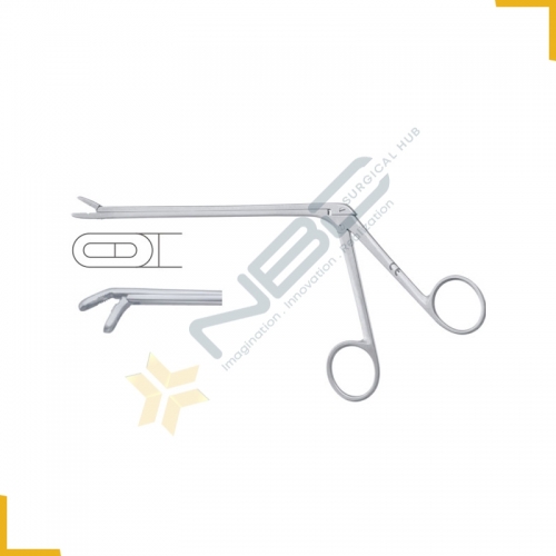 Laminectomy Rongeur Down - Fenestrated and Serrated Jaws