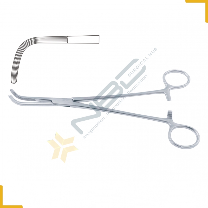 Mc Quigg-Mixter Dissecting and Ligature Forcep Right Angled - Longitudinally SerratedMc Quigg-Mixter