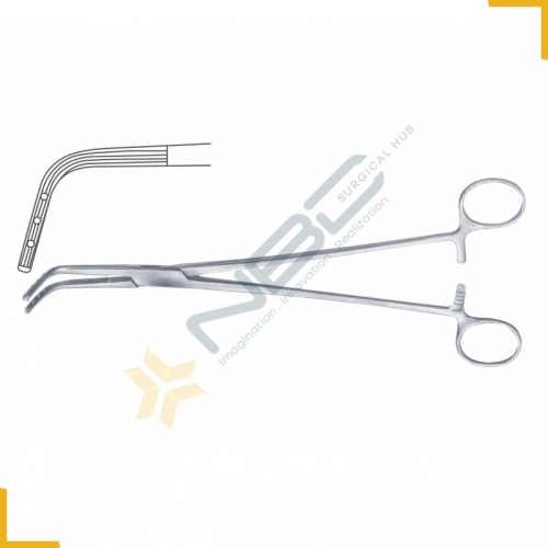 Burke Hysterectomy Forcep Curved - Short Jaws