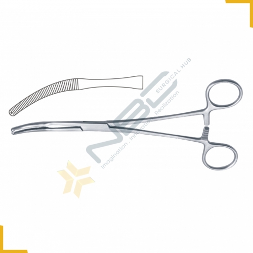 Mikulicz Peritoneum Forcep Curved - 1 x 2 Teeth