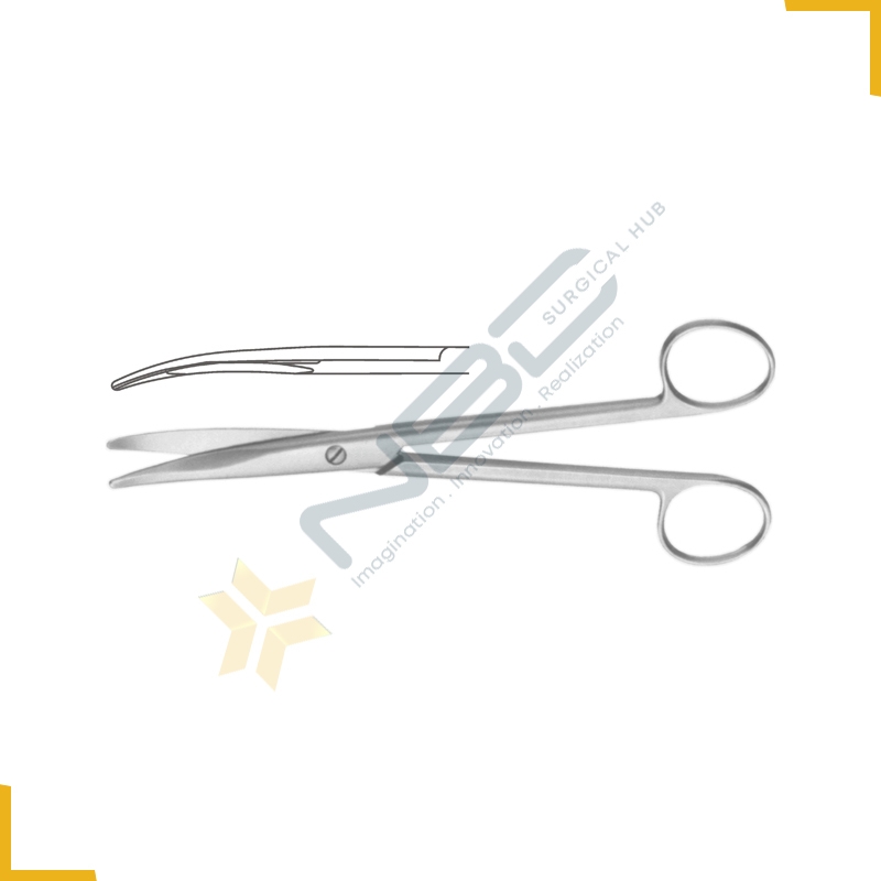 Mayo Dissecting Scissor Curved With Chamfered Blades