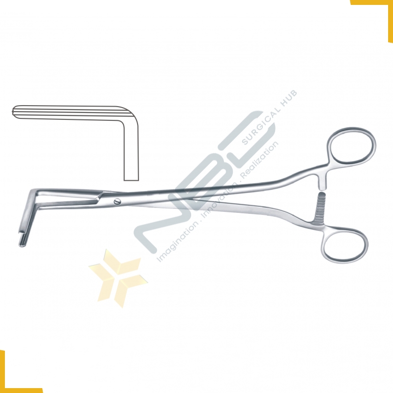 Wertheim Atrauma Vaginal Clamp Right Angled