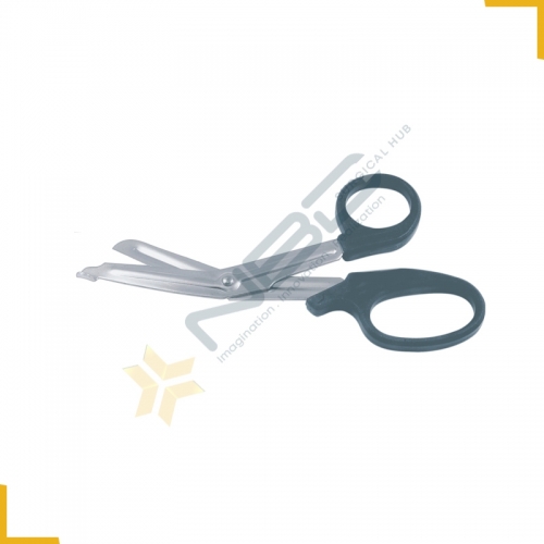 Universal Bandage Scissor Plastic Handle Black