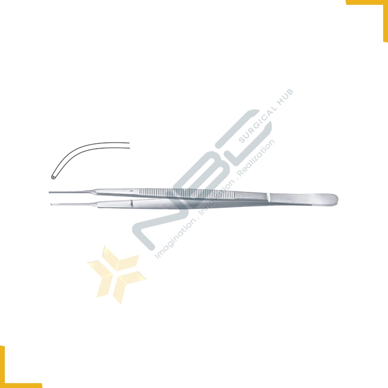 Gerald Dissecting Forcep Curved - 1 x 2 Teeth