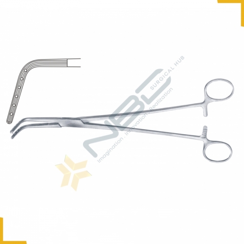 Burke Hysterectomy Forcep Curved - Long Jaws