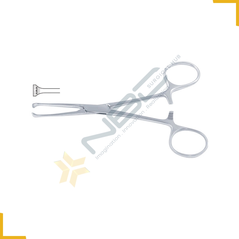 Allis-Baby Intestinal and Tissue Grasping Forcep 4 x 5 Teeth