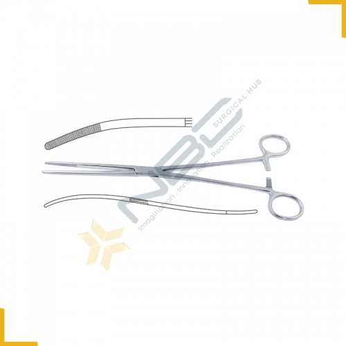 Bozemann Sponge Holding Forcep Curved S Shaped