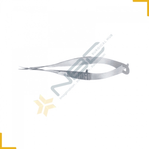 Gills Vannas Capsulotomy Scissor Curved Sharp Tips Blade Size 7 mm 