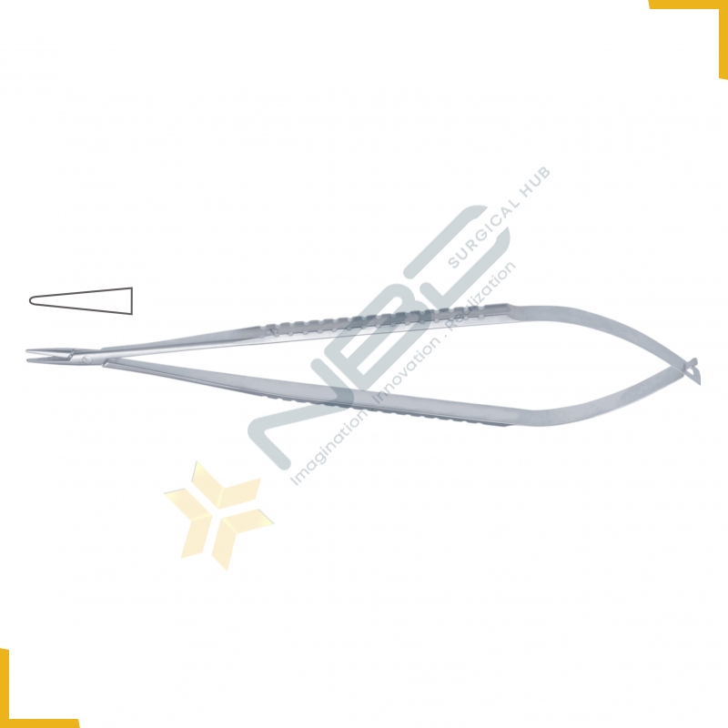 Jacobson Micro Needle Holder Straight - With Lock