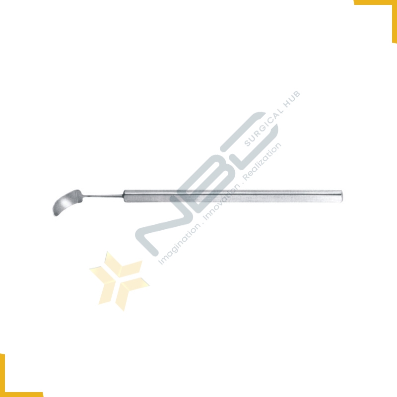 Helveston Tissue Retractor Thin Curved Blade