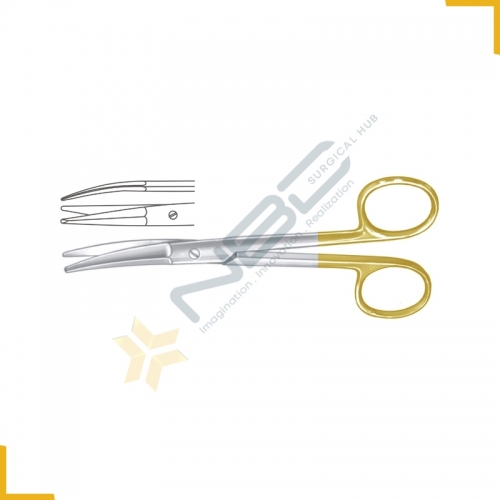 TC Rees Face Lift Scissor Curved One Toothed Cutting Edge