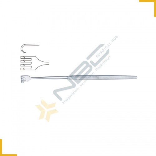 Wound Retractor 4 Blunt Prongs