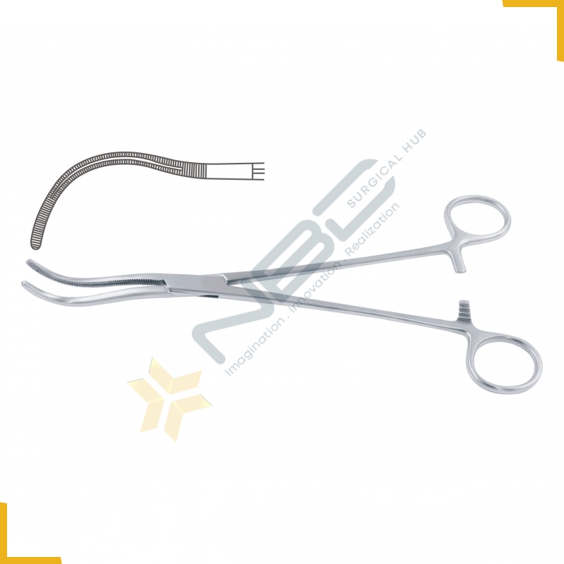 Stille Kidney Pedicle Clamp Curved - Grooved