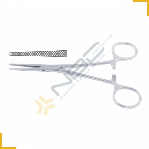 Lovelace Haemostatic Forcep Straight - Cross Serrated - 1 x 2 Teeth