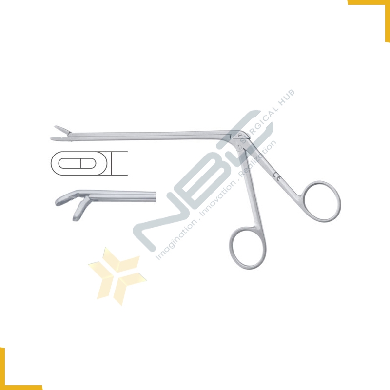 Laminectomy Rongeur Down - Fenestrated And Serrated Jaws