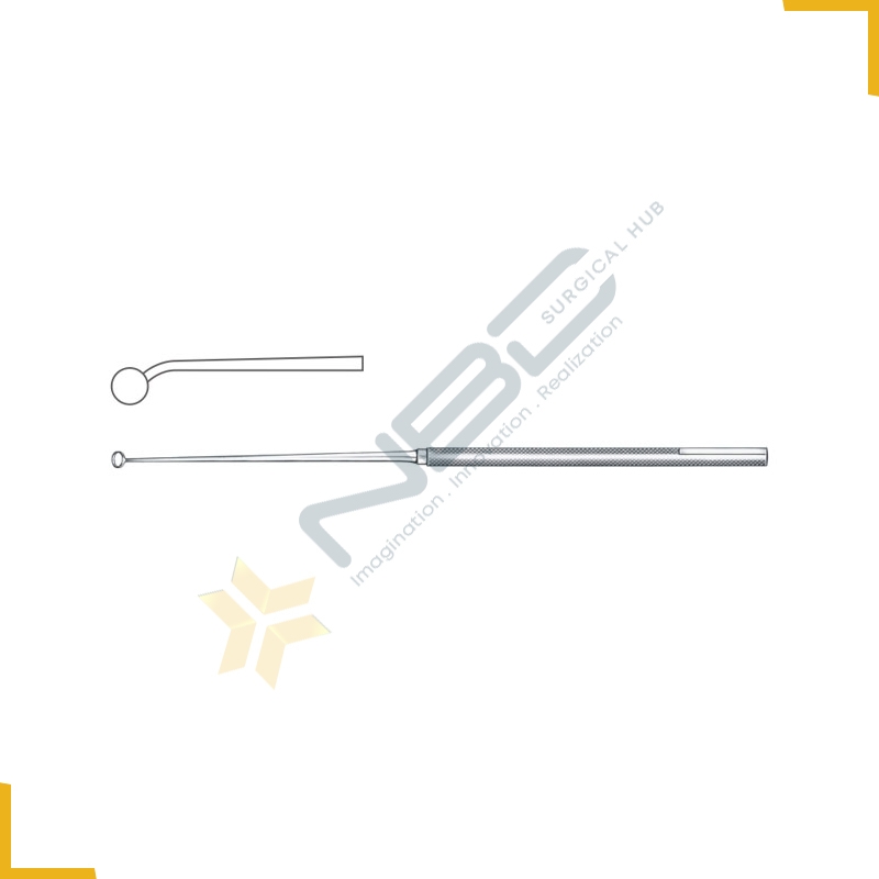 Ray Micro Curette Angled 45Â° - Vertical