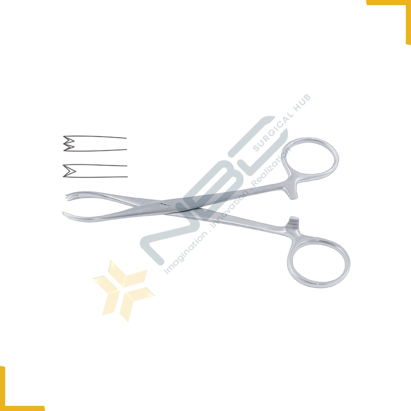 Chaput Haemostatic Forcep 2 x 3 Teeth