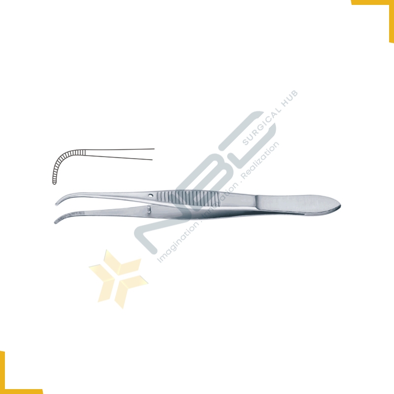 Graefe Eye Dressing Forcep Strongly Curved