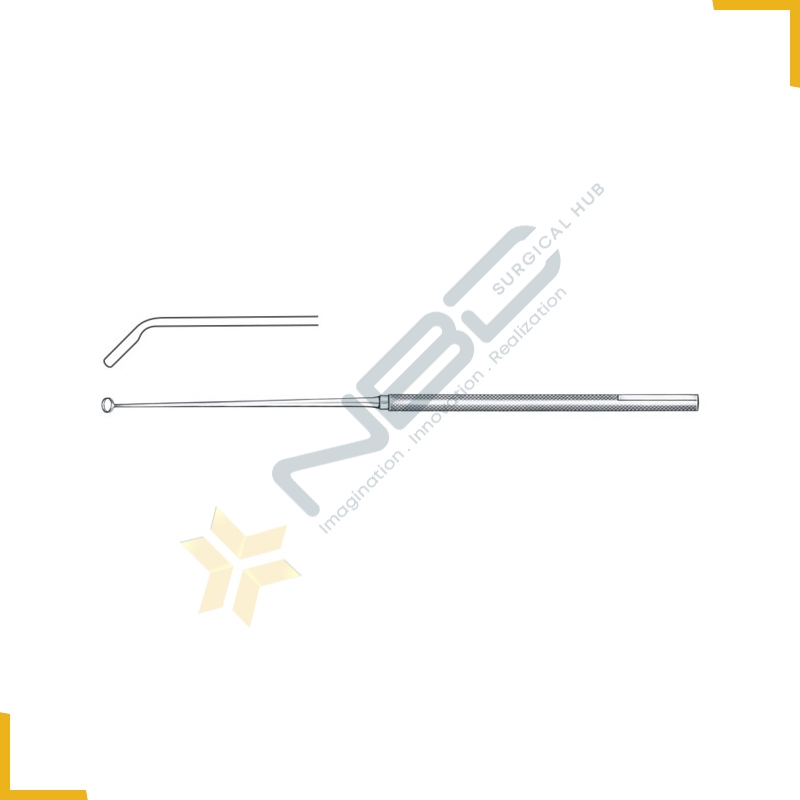 Ray Micro Curette Angled 45Â° - Horizontal