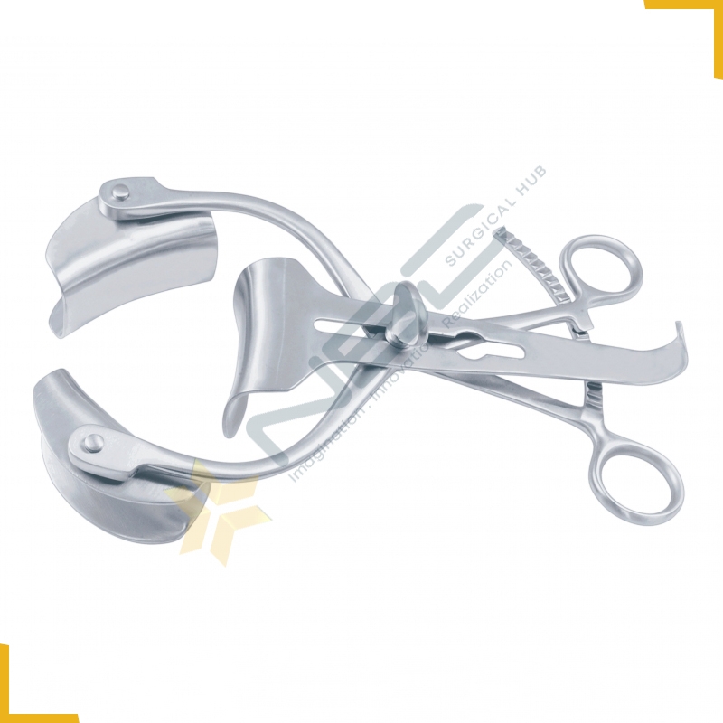 Collin Retractor Complete With Central Blade Ref:- RT-823-90 and 1 Pair of Lateral Blades Ref:- RT-8