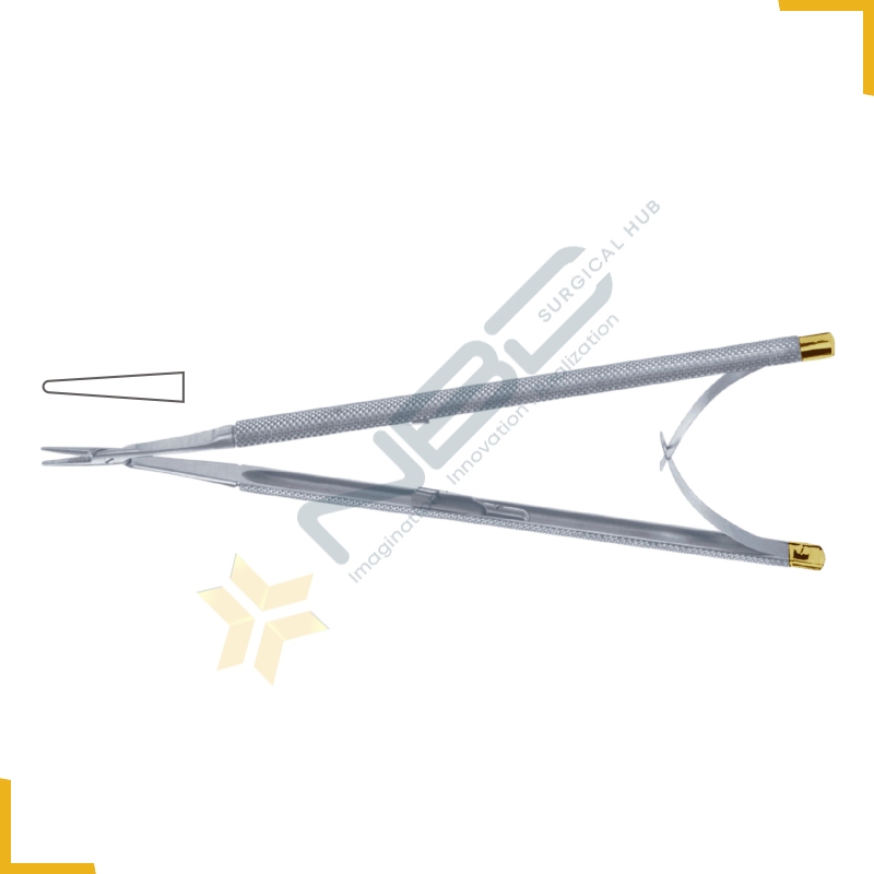 Diam-n-Dustâ„¢ Hepp-Scheidel Micro Needle Holder Straight - With Lock