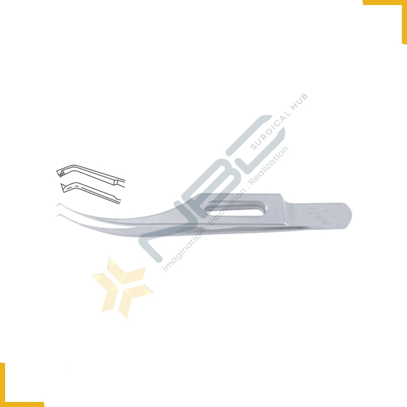 Colibri Corneal Forcep Standard 1 x 2 Teeth with Tying Platform