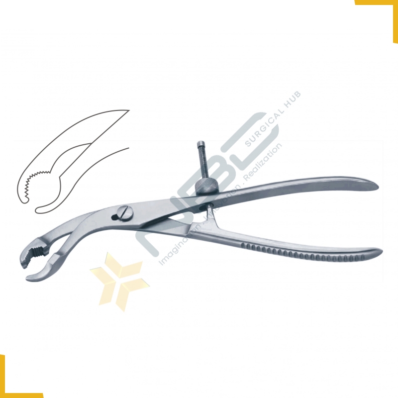 Bone Holding Forcep Self Centering - With Thread Fixation